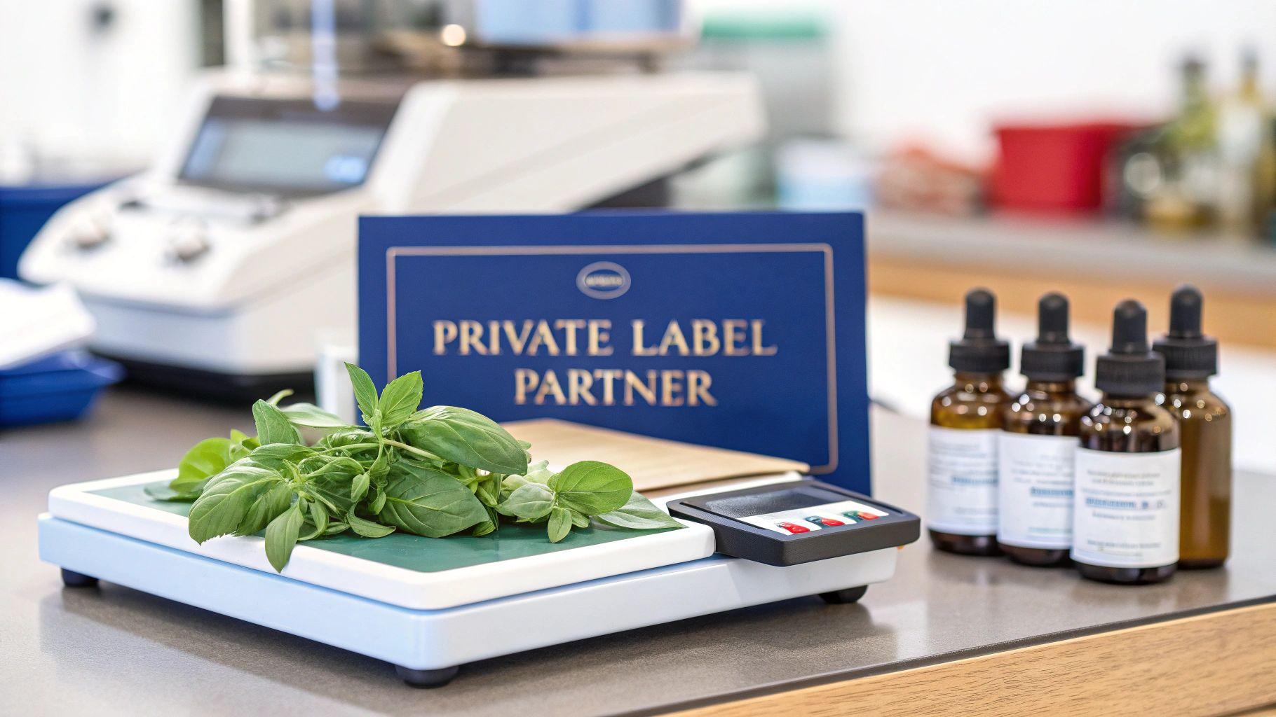 Finding Your Holy Basil Private Label Contract Manufacturer: A Brand Owner's Guide